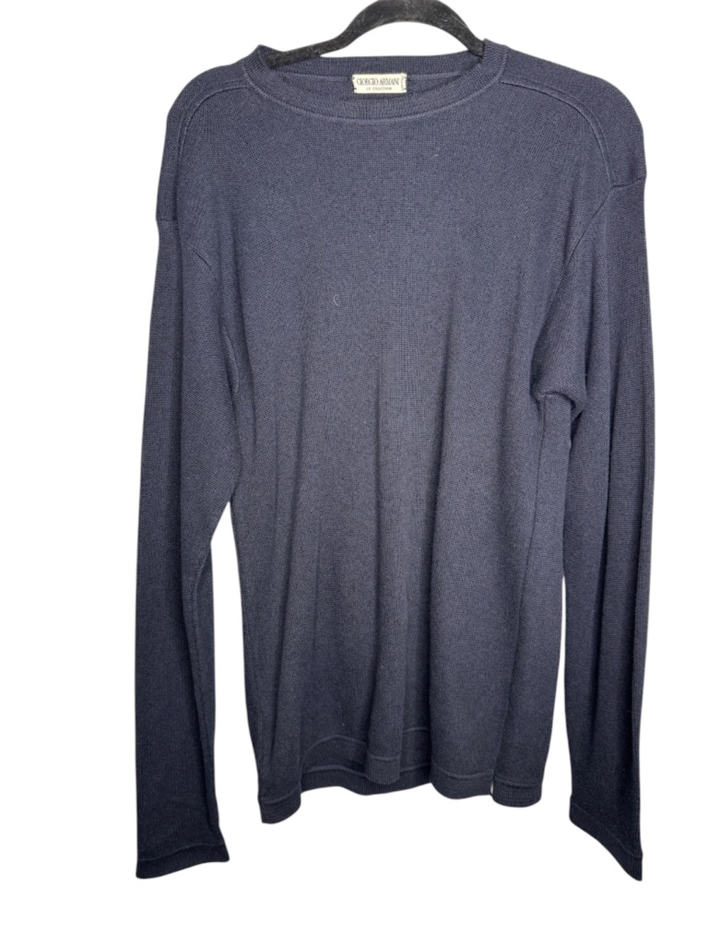 Men's Vintage Giorgio Armani Le Collezioni sweater Navy Blue Crewneck Large